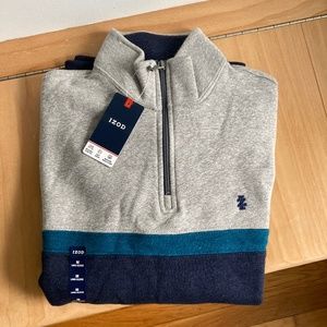 NWT IZOD quarter zip sweatshirt Size M